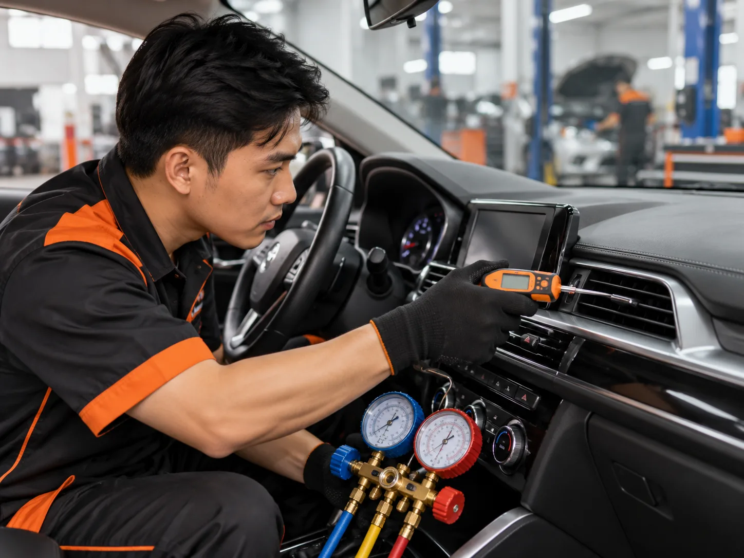 Dấu hiệu máy lạnh ô tô thiếu gas