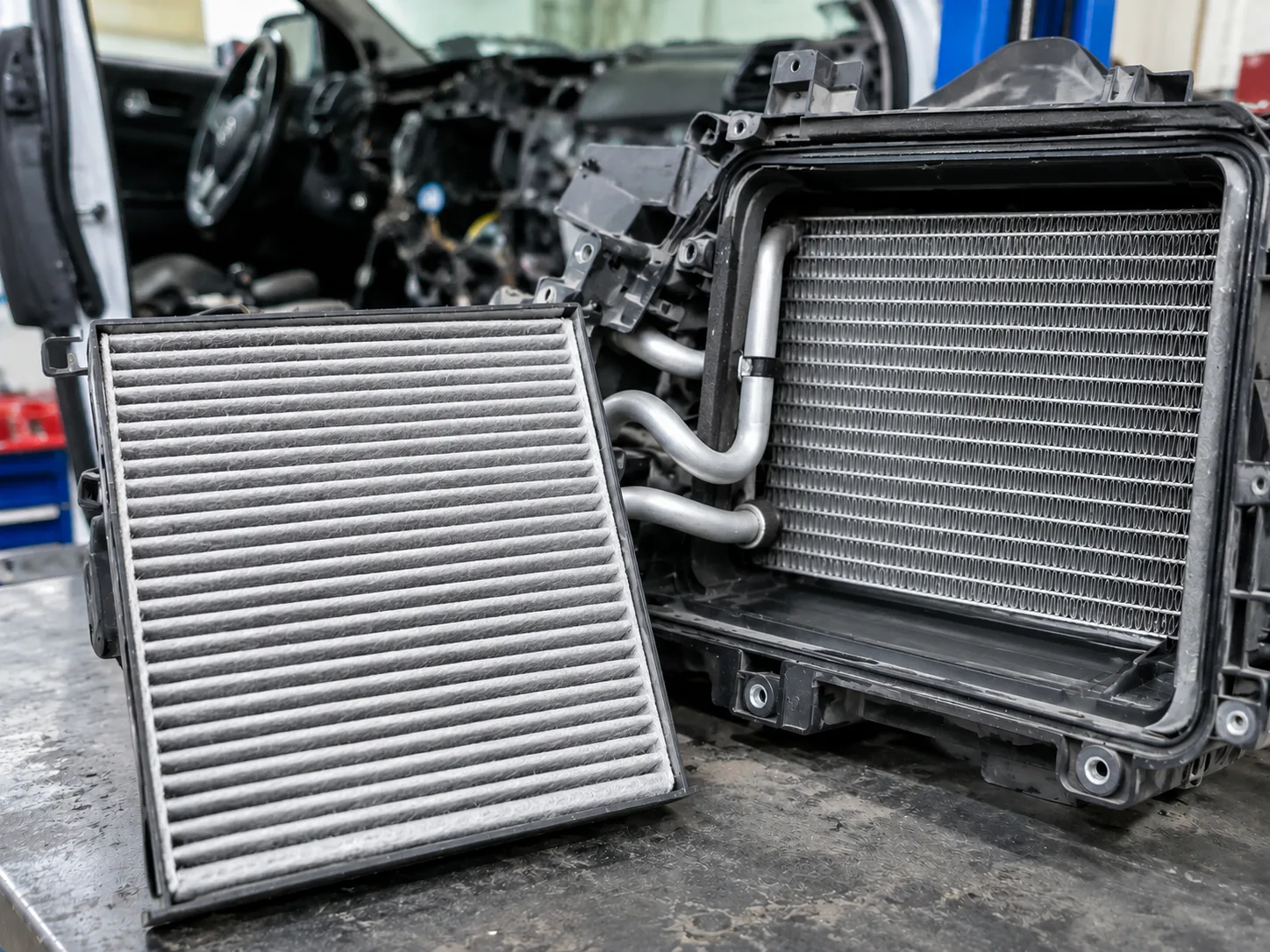 So sánh ảnh trước và sau — Garage Châu Phát
